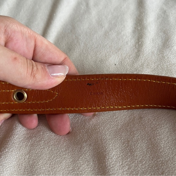 Louis Vuitton Echarpe Tan Leather Logo Belt 85 cm 34” - Picture 5 of 11